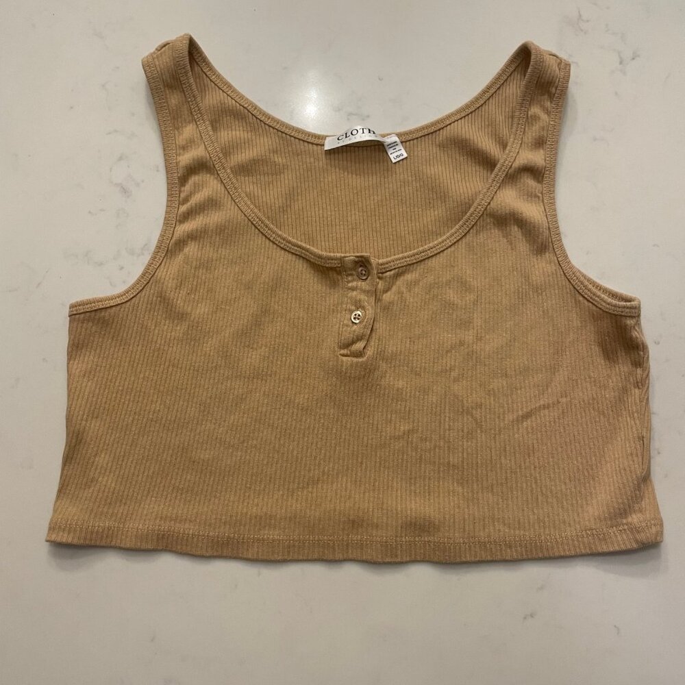 Button Crop Top